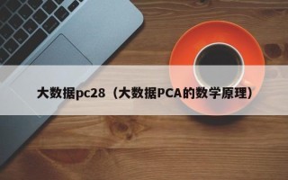 大数据pc28（大数据PCA的数学原理）